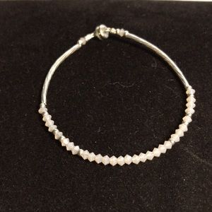 - Swarovski opal and silver bracelet with ma…